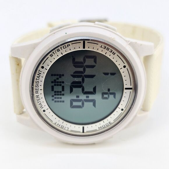 Beeasy AW02 Men's Ultra Slim Digital Watch 44MM White Plastic Bands New Battery - Picture 5 of 15